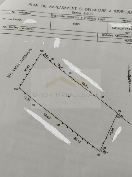 Peris, teren 1.000 mp, toate utilitatile, vedere superba catre lac